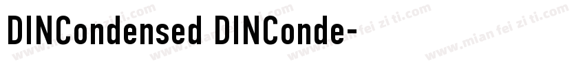 DINCondensed DINConde字体转换